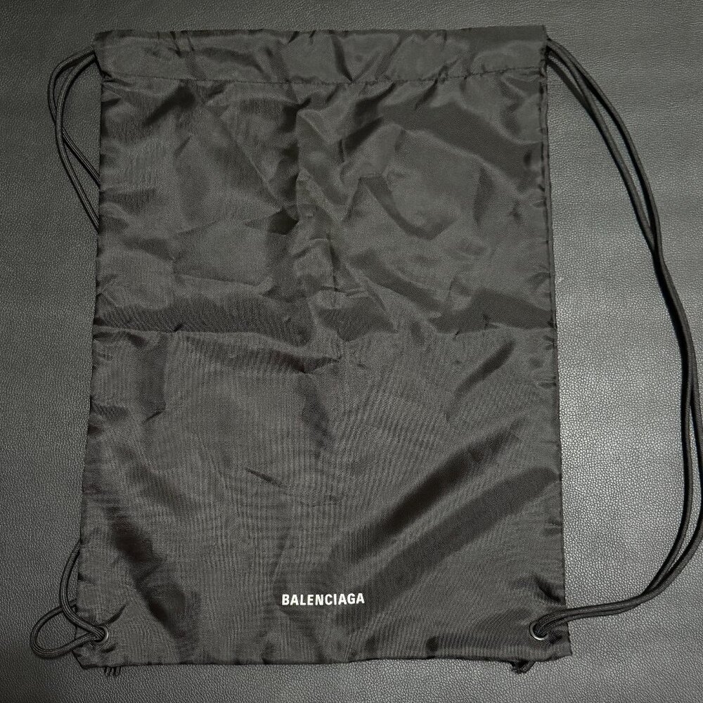 Balenciaga Drawstring Backpack - Black, One Size